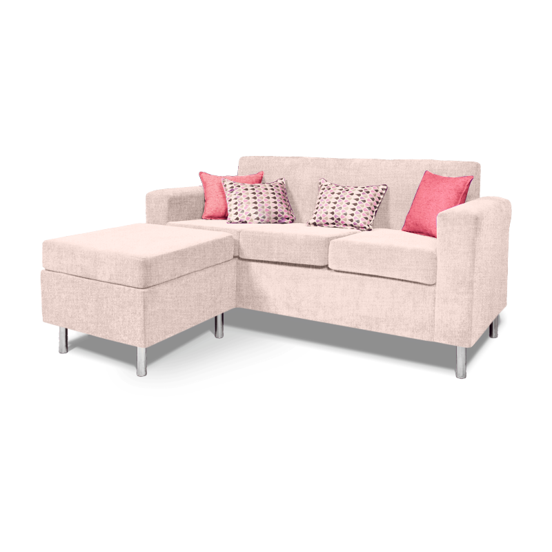 Sofa Living Factory 3 cuerpos con alargue