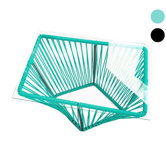 Mesa Cuadrada- PVC Aqua – Negro