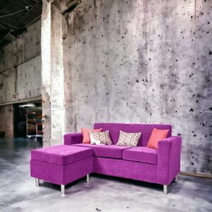 Sofa Living Factory 3 cuerpos con alargue